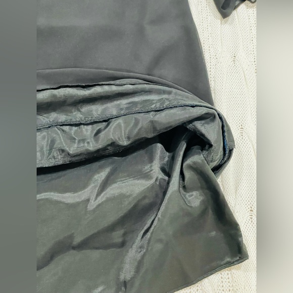 Monsoon Black Embroidered Above Knee Dress Sheer Sleeves Size 10 - Picture 6 of 13